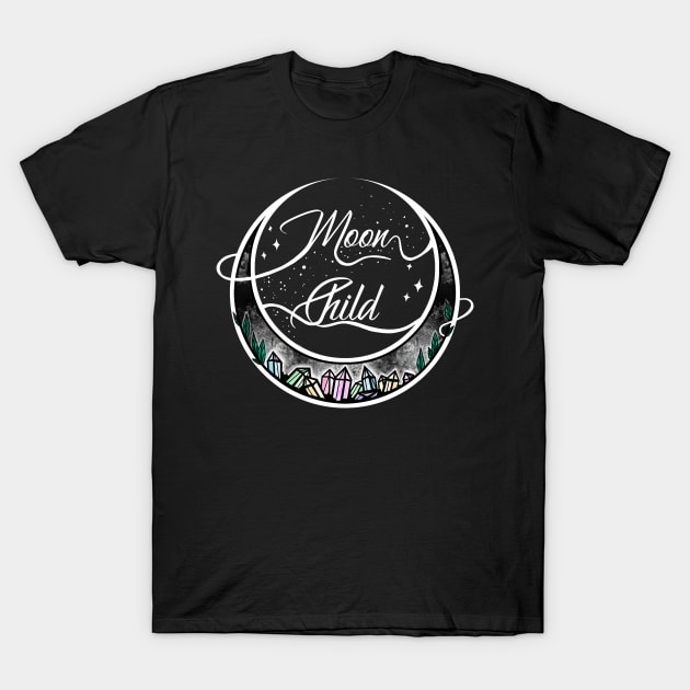 Moon Child T-Shirt by AriesNamarie